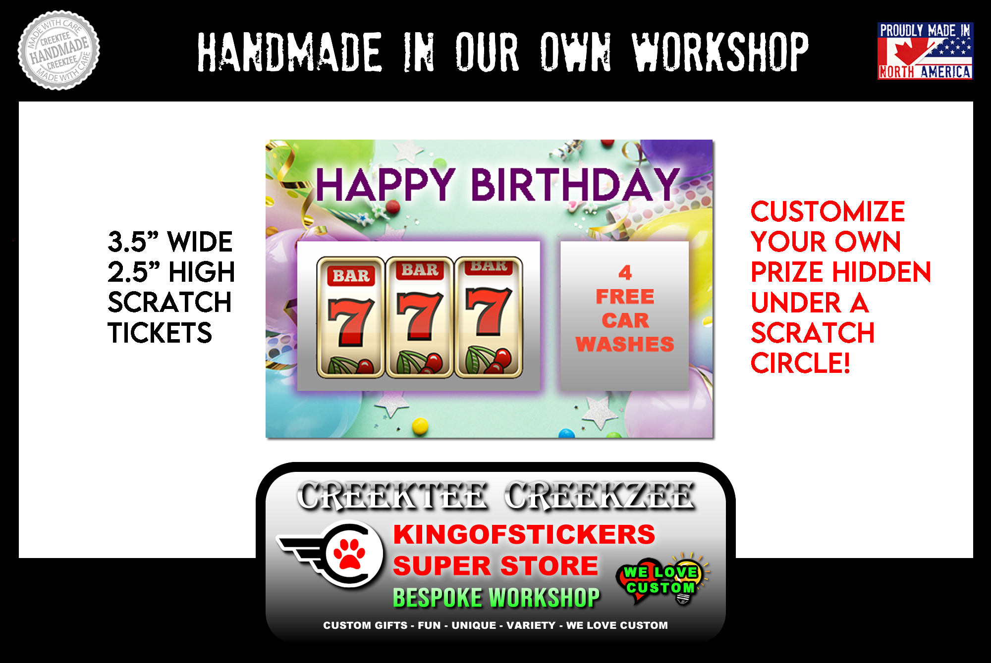 Happy Birthday Scratch Ticket